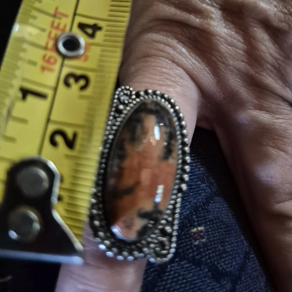 Silver and White Statement Rings Set - Picture 11 of 12